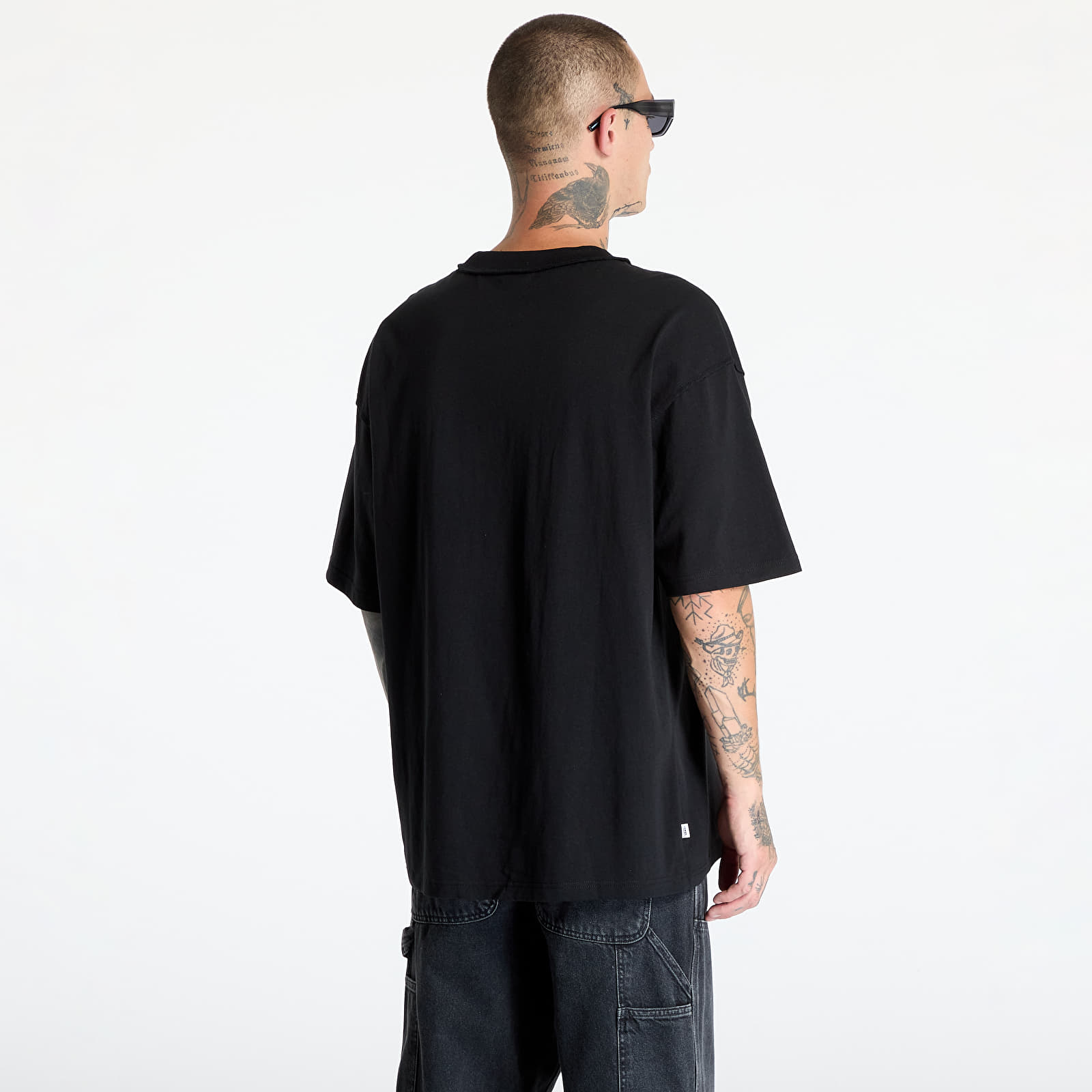 Pánske tričká Vans LX Broadway SS T-Shirt Black