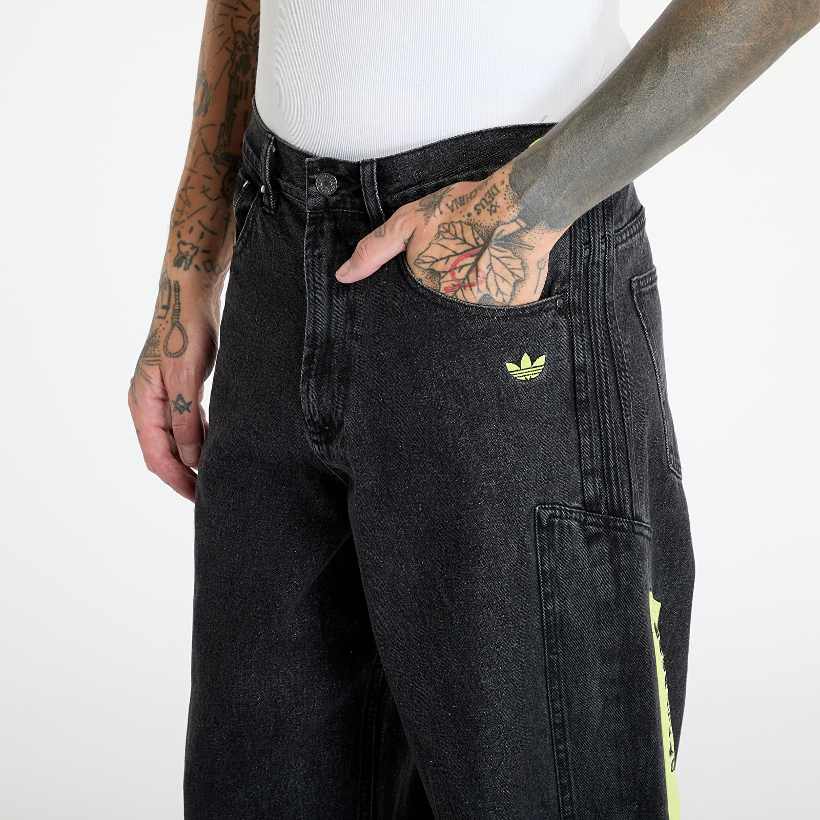 Blugi adidas Adilenium Season 2 Moto Denim Pant Black - 1 | YEO