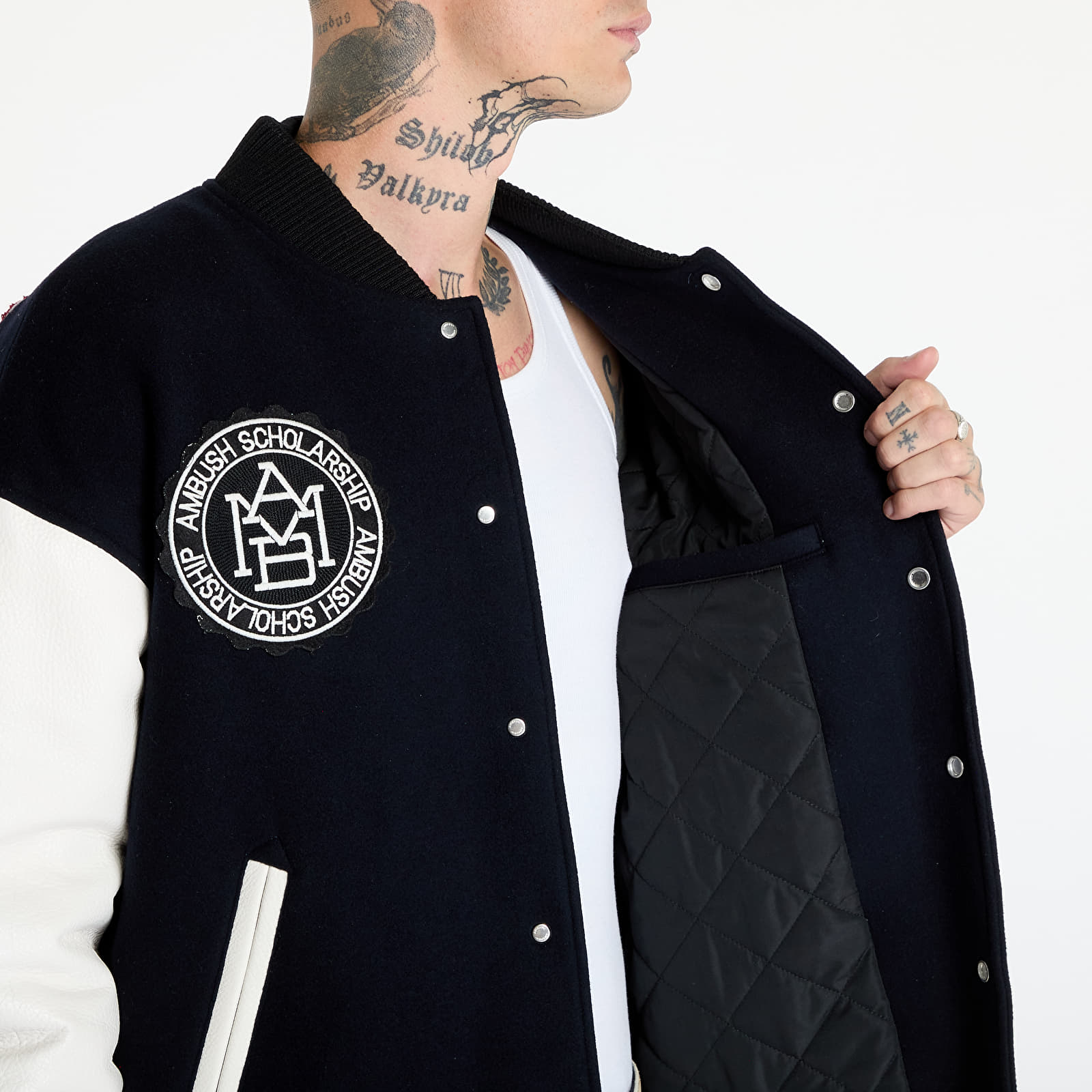 Kurtki Ambush Stadium Jacket UNISEX Navy/ Russet Brown