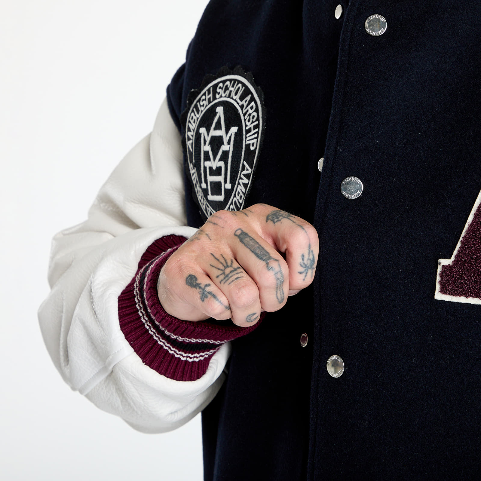 Kurtki Ambush Stadium Jacket UNISEX Navy/ Russet Brown