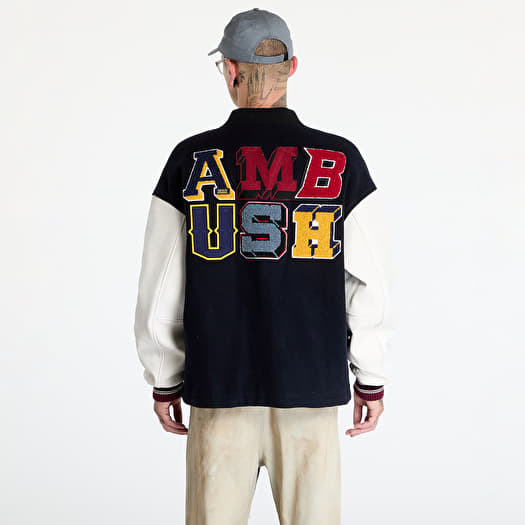 ジャケット・アウター ambush SSS jacket 17ss Jackets Ambush Stadium Jacket UNISEX Navy/ Russet Brown