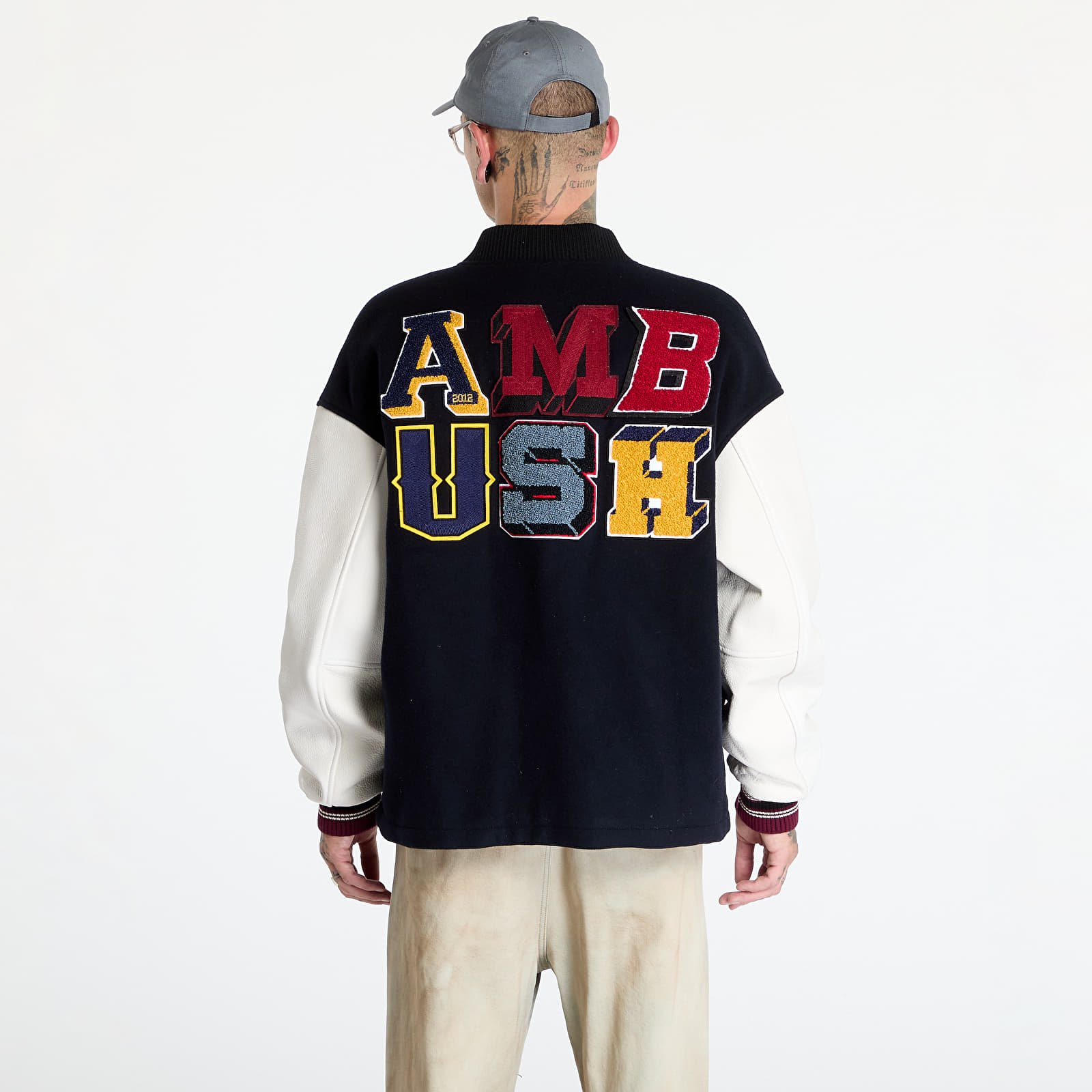 Kurtki Ambush Stadium Jacket UNISEX Navy/ Russet Brown