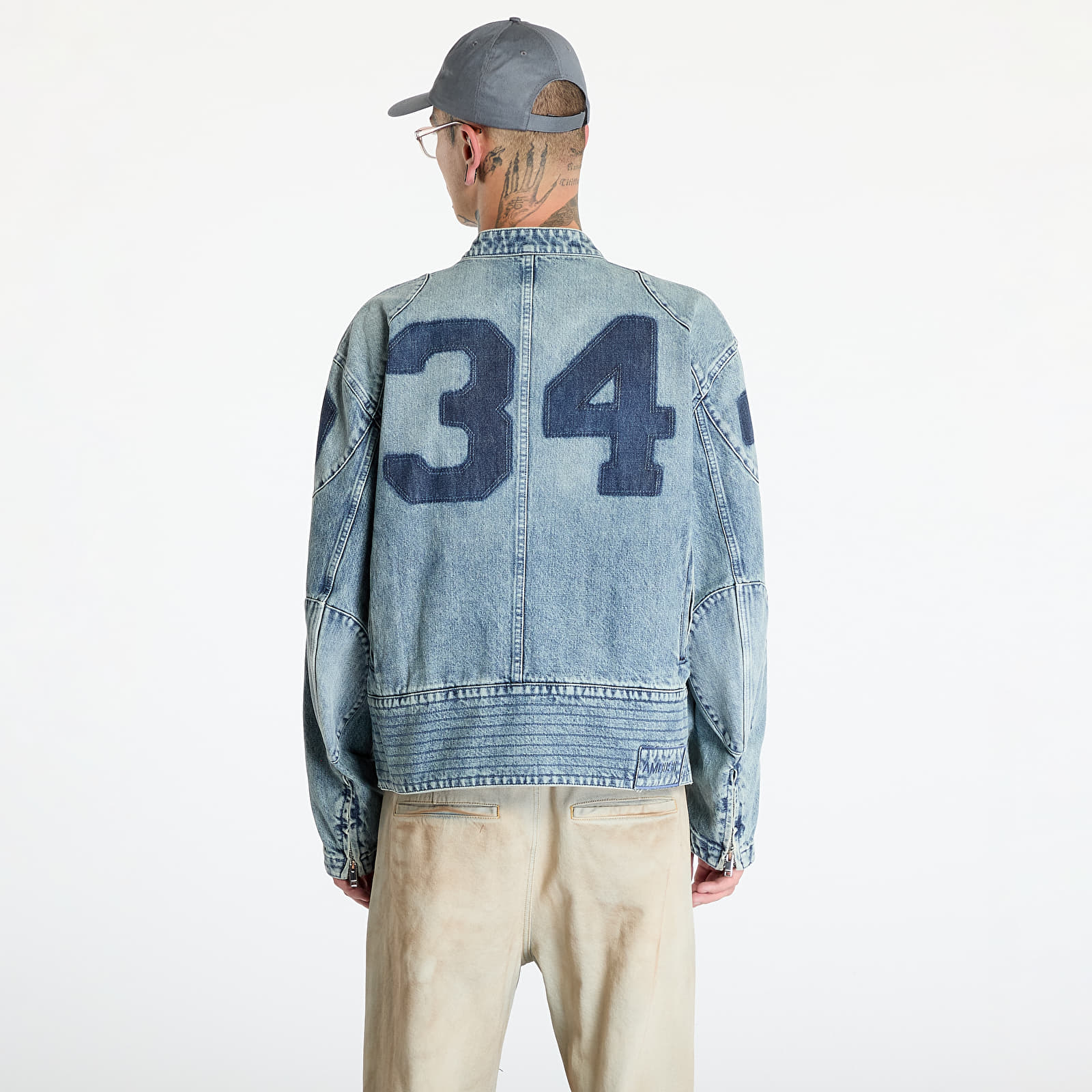 Jackets Ambush Denim Rider Jacket Vintage Blue/ No Color