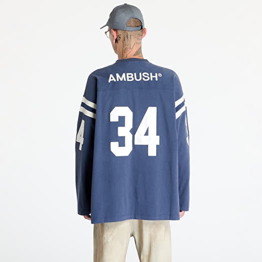 T-shirts Ambush Football L-S T-Shirt UNISEX Insignia Blue
