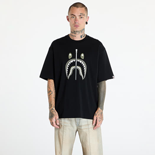 A BATHING APE Shark Tee 2 Black