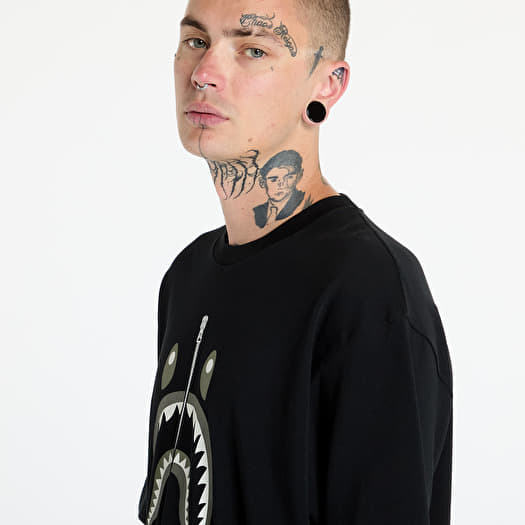 Bape shark black tee online