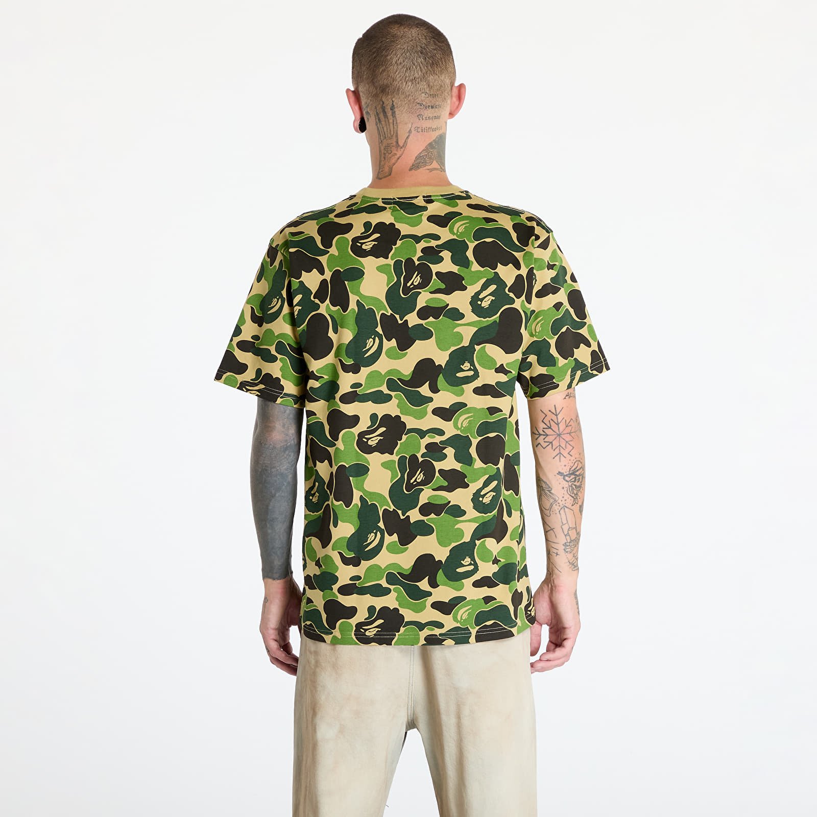 Koszulki A BATHING APE Abc Camo College Tee Green