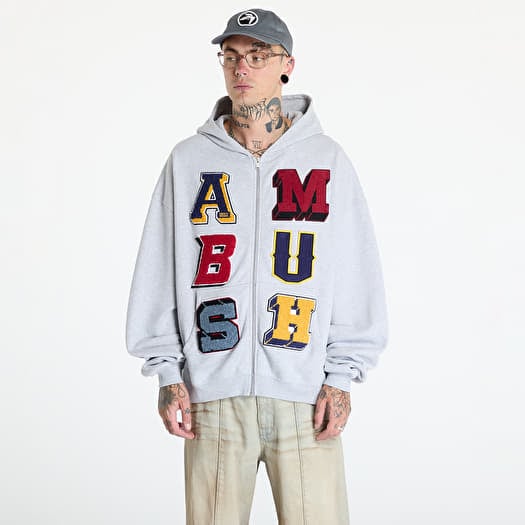 Ambush Zip Up Sweatshirt UNISEX Grey Melange