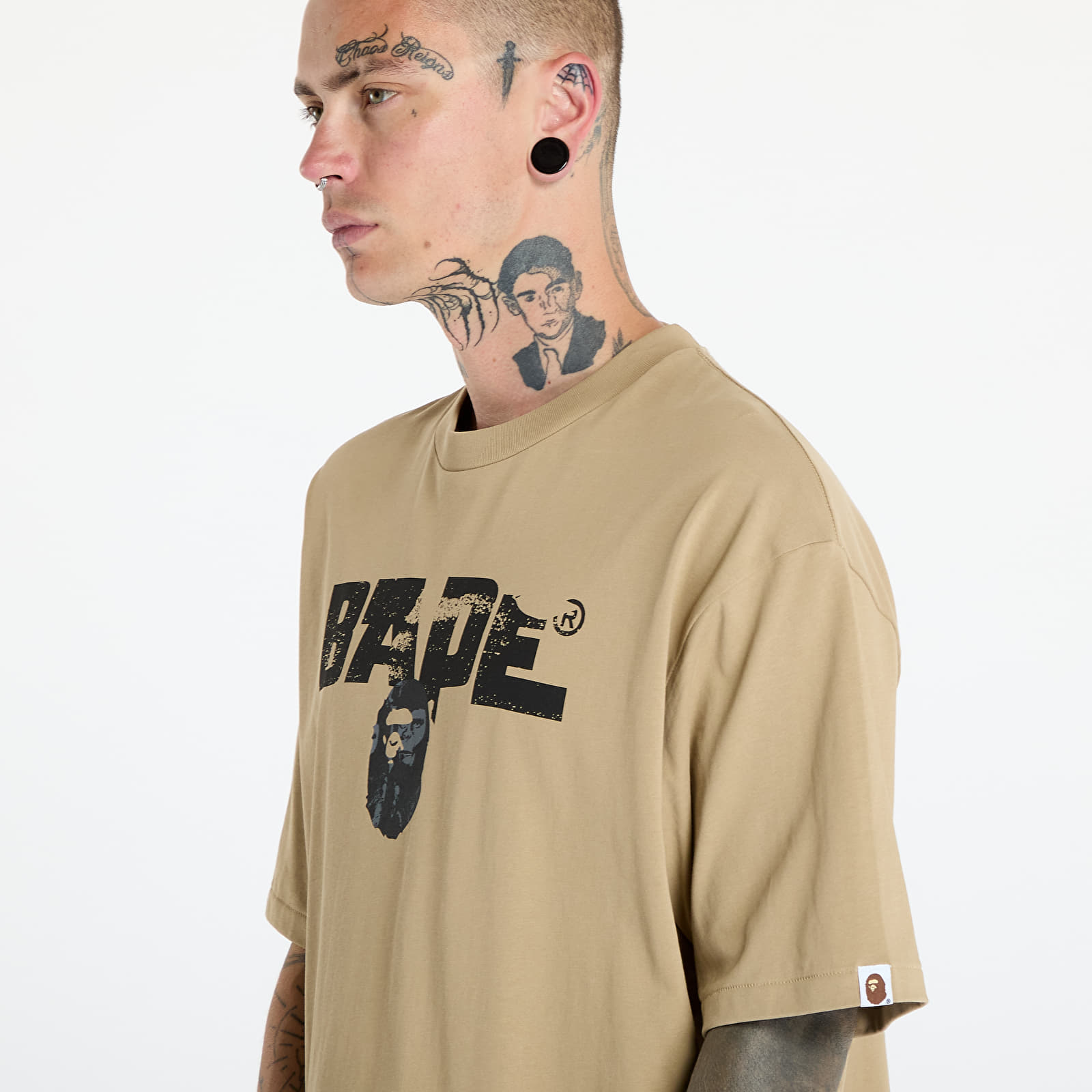 Trička A BATHING APE Bape Army Relaxed Fit Tee Beige
