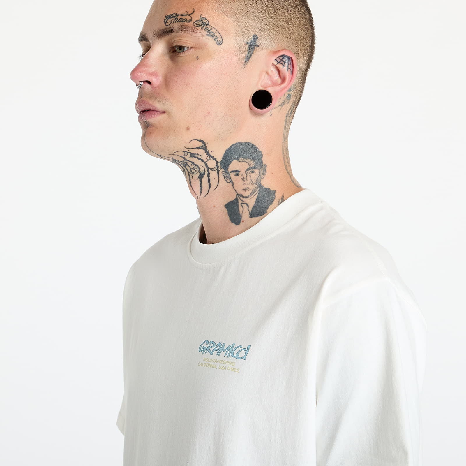 Magliette Gramicci Mountaineering Tee White/ Blue