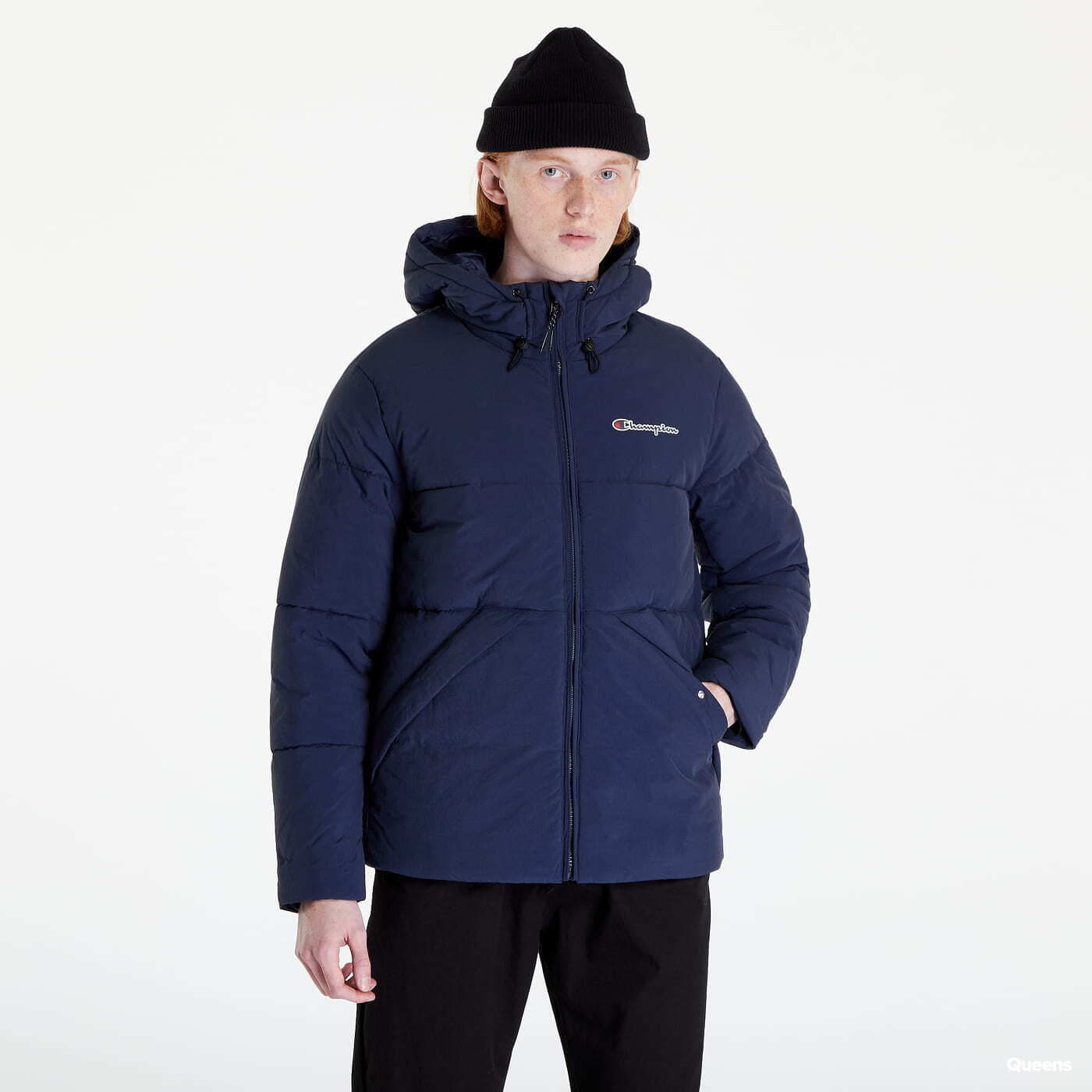 Kurtki męskie Champion Outdoor Hooded Jacket Navy