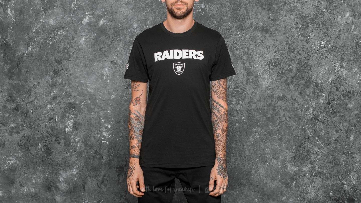 Marškinėliai New Era Team Apparel Oakland Raiders Tee Black