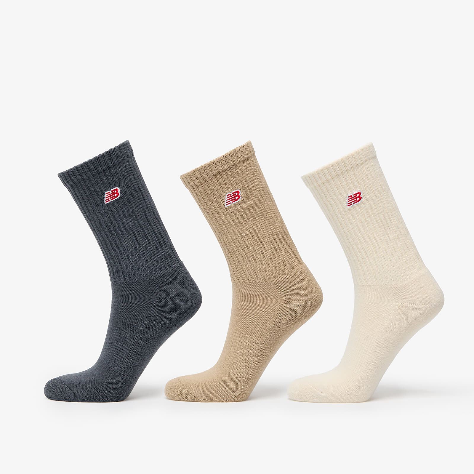 Zoknik New Balance Nb Patch Logo Crew Socks 3-Pack Multicolor
