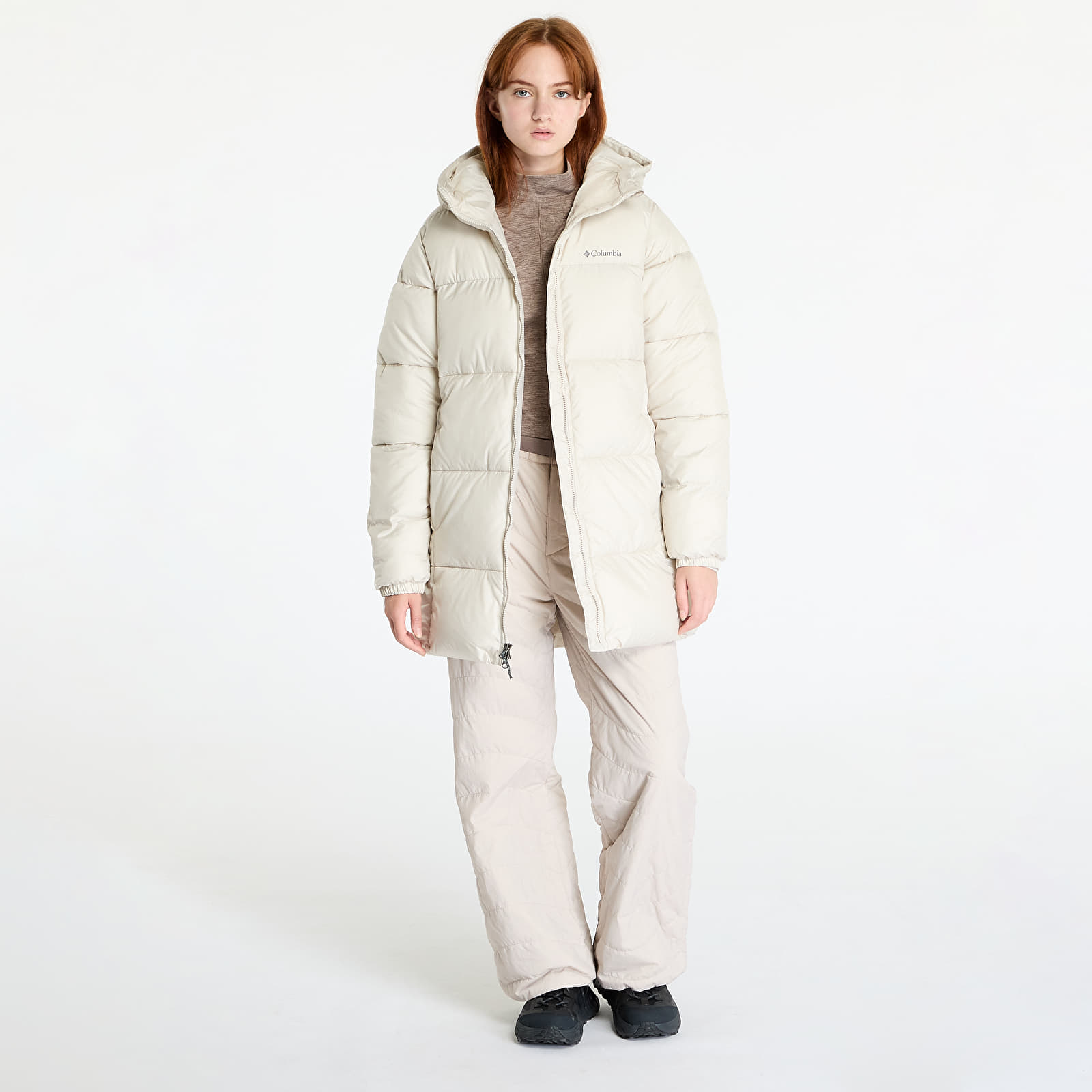 Kabátok Columbia Puffect™ II Mid Hooded Jacket Dark Stone