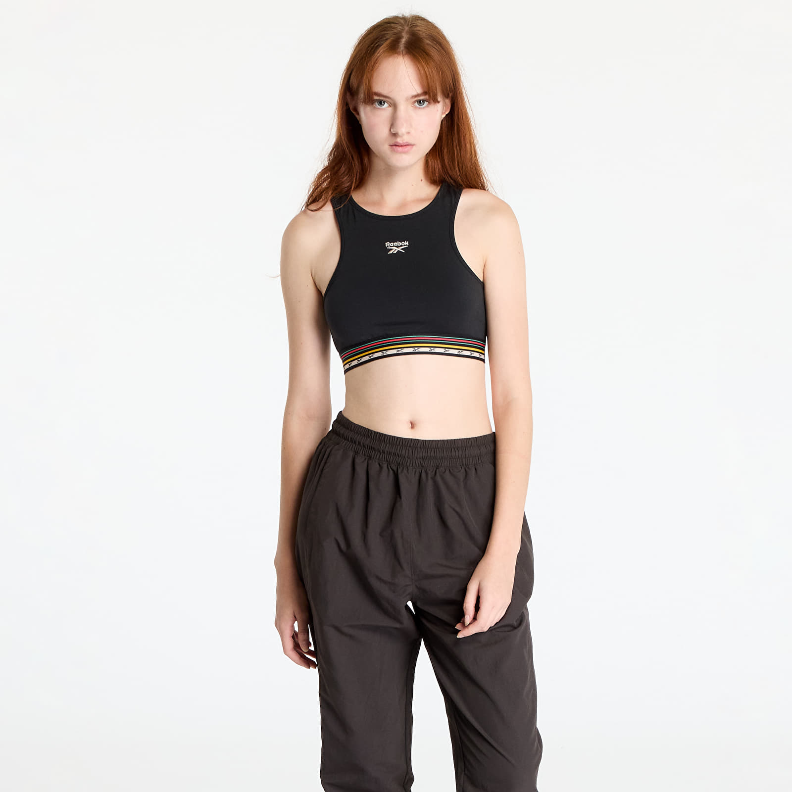 Dámske topy Reebok CL Camping Bra Black