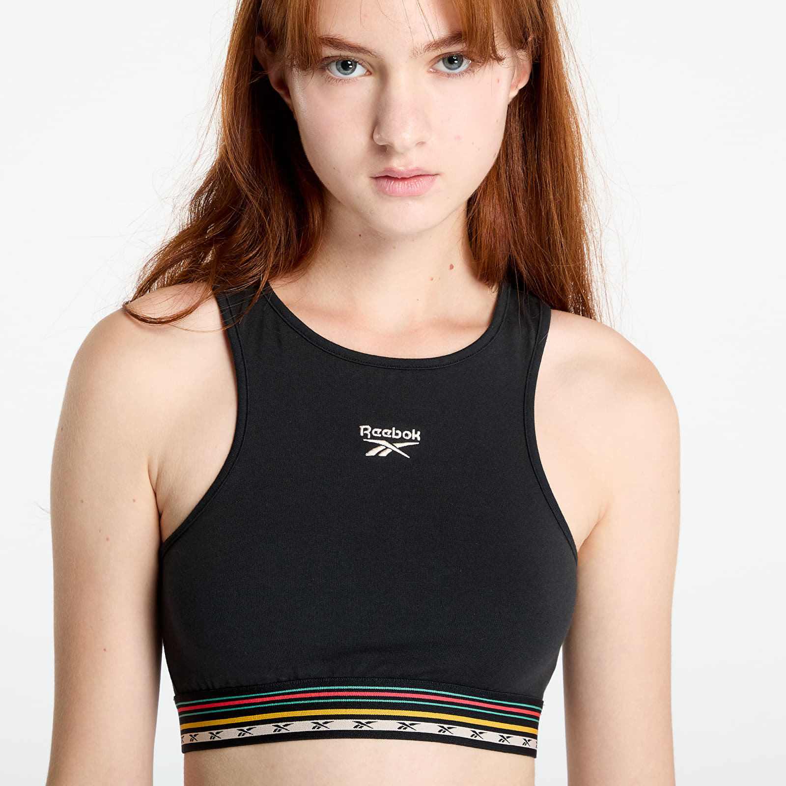 Dámske topy Reebok CL Camping Bra Black