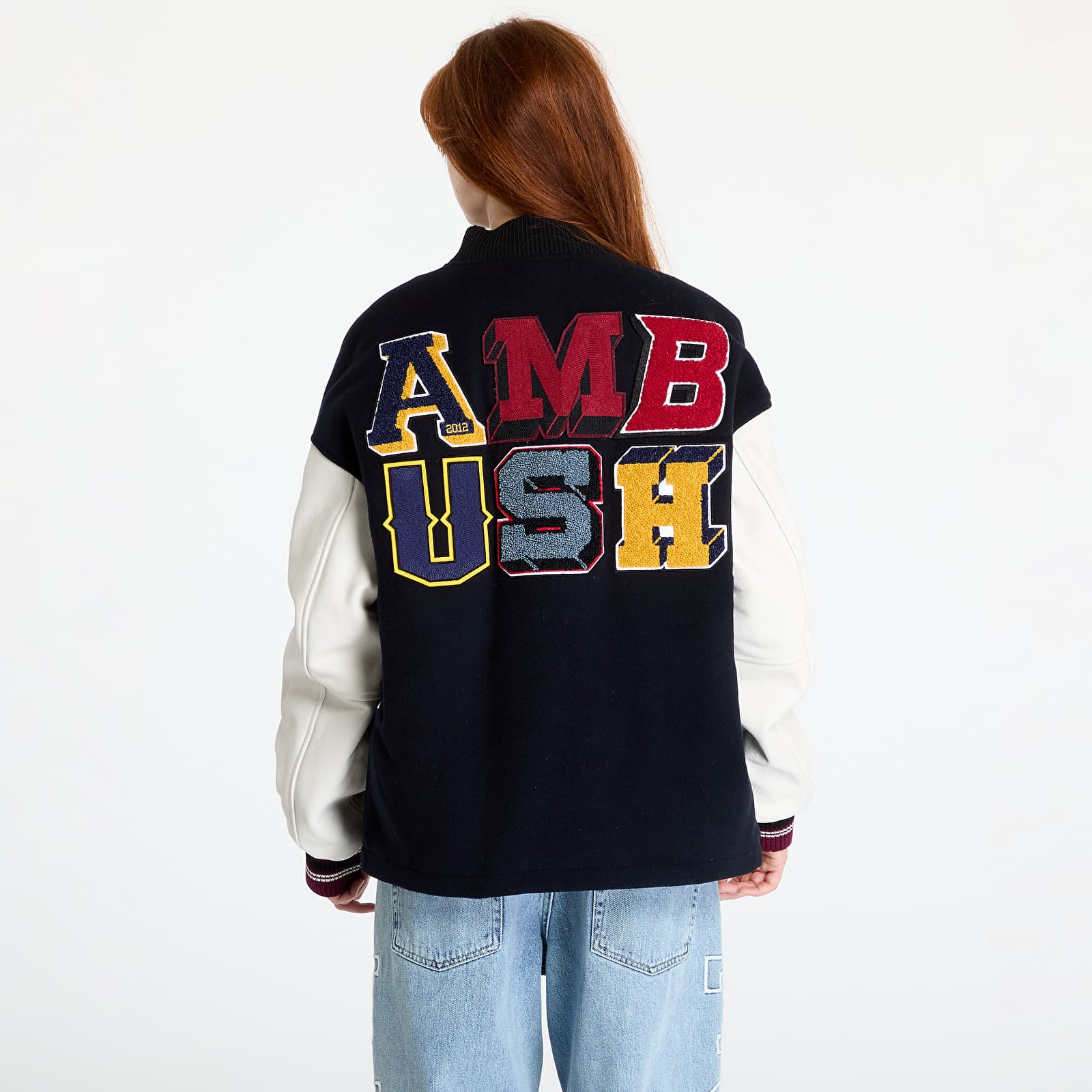 Kurtki Ambush Stadium Jacket UNISEX Navy/ Russet Brown