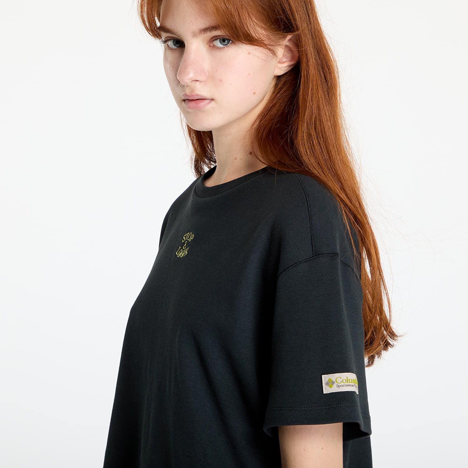 Trička Columbia Wallowa™ Cropped Graphic Tee Black