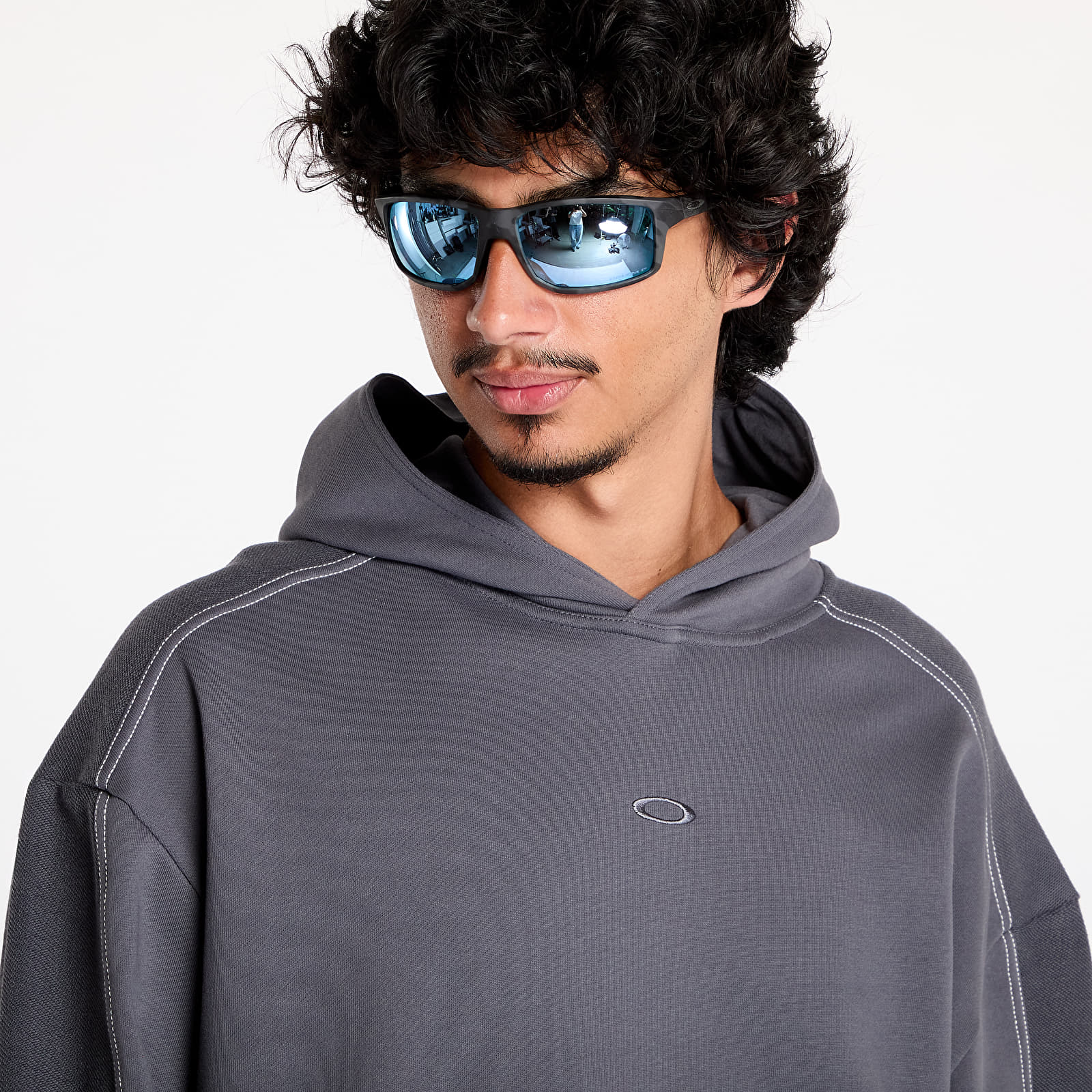 Džemperiai su gobtuvais ir džemperiai Oakley Dual French Terry Hoodie UNISEX Uniform Grey