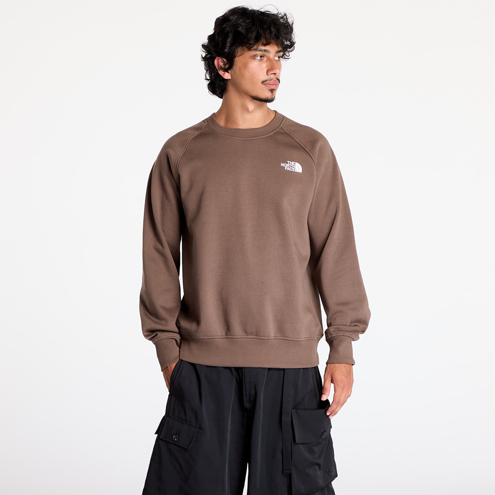 Mikina The North Face M Raglan Box Nse Crew Smokey Brown M