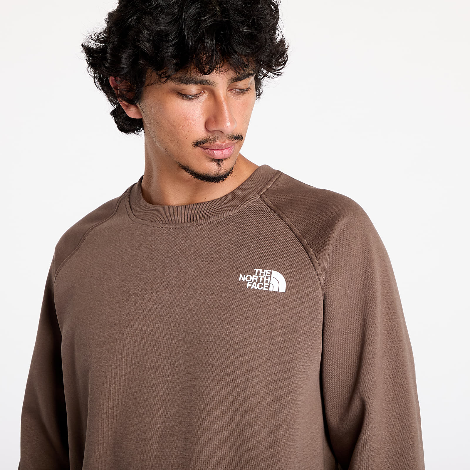 Hoodies en truien The North Face M Raglan Box Nse Crew Smokey Brown