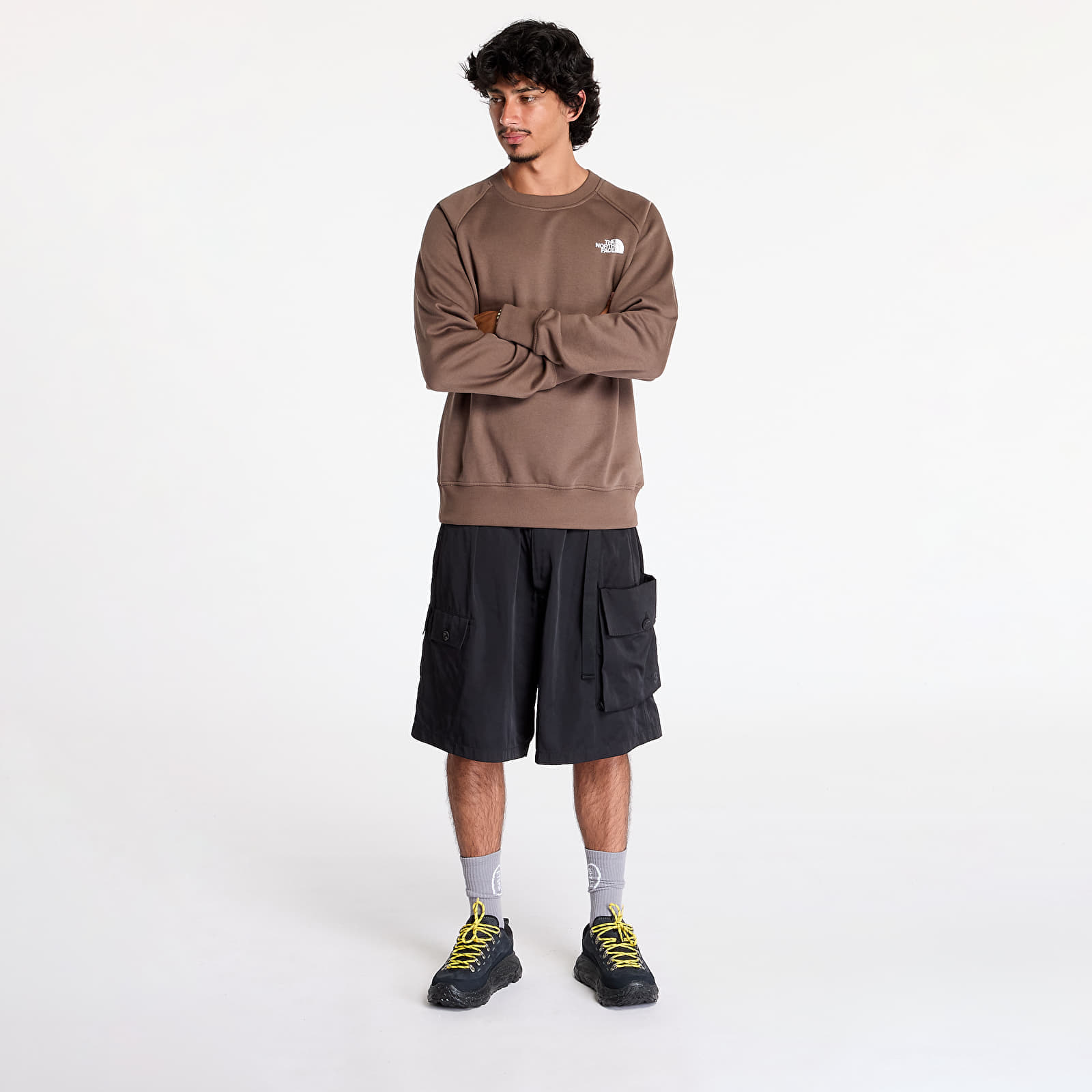 Світшот The North Face M Raglan Box Nse Crew Smokey Brown S