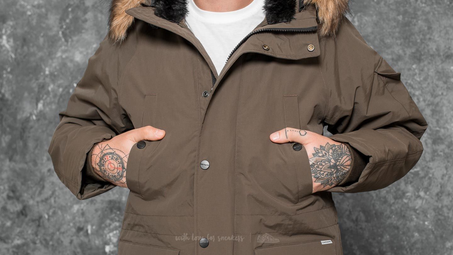 Bundy Carhartt WIP Anchorage Parka Cypress/ Black