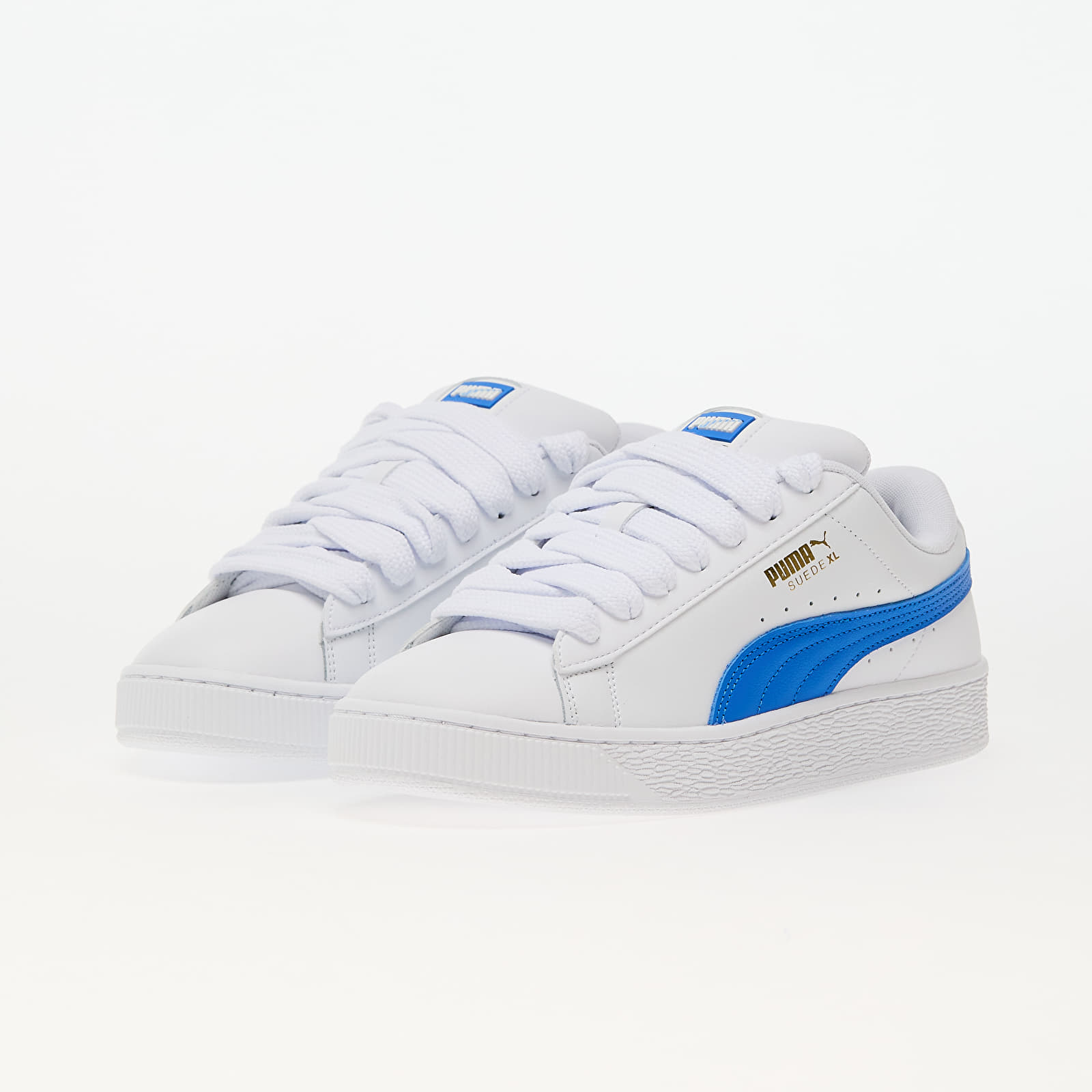 Men s shoes Puma Suede XL Lth Black Hyperlink Blue Footshop