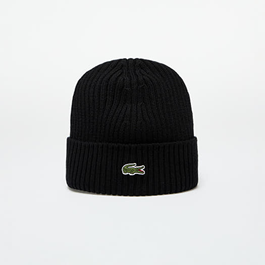 LACOSTE Knitted Hat Black