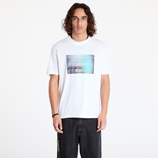 Μπλουζάκι Calvin Klein Jeans Basketball Court Graphictee White