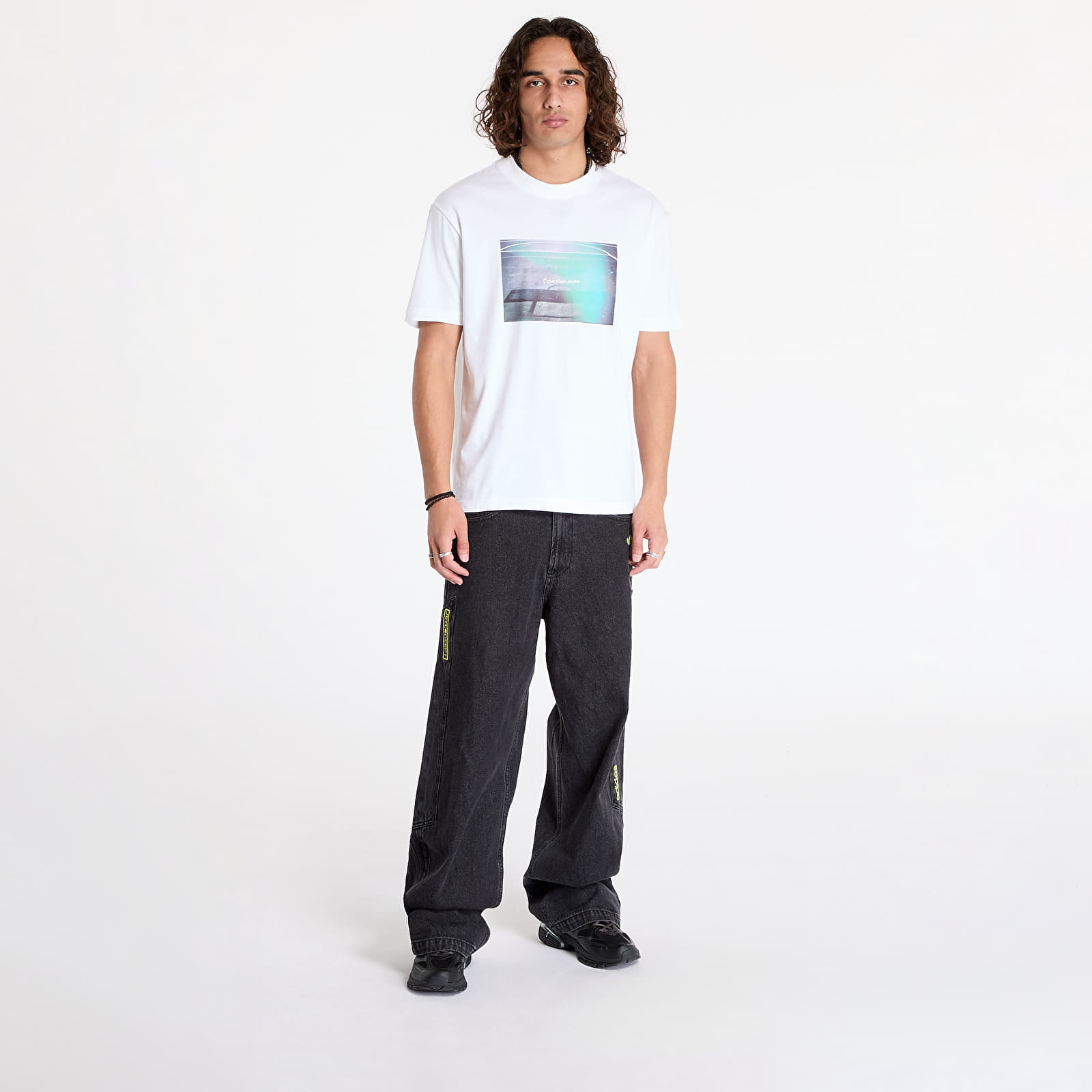 T-shirts Calvin Klein Jeans Basketball Court Graphictee White