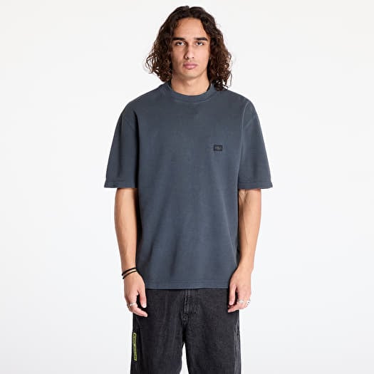 Póló Calvin Klein Jeans Waffle Woven Label Tee Black