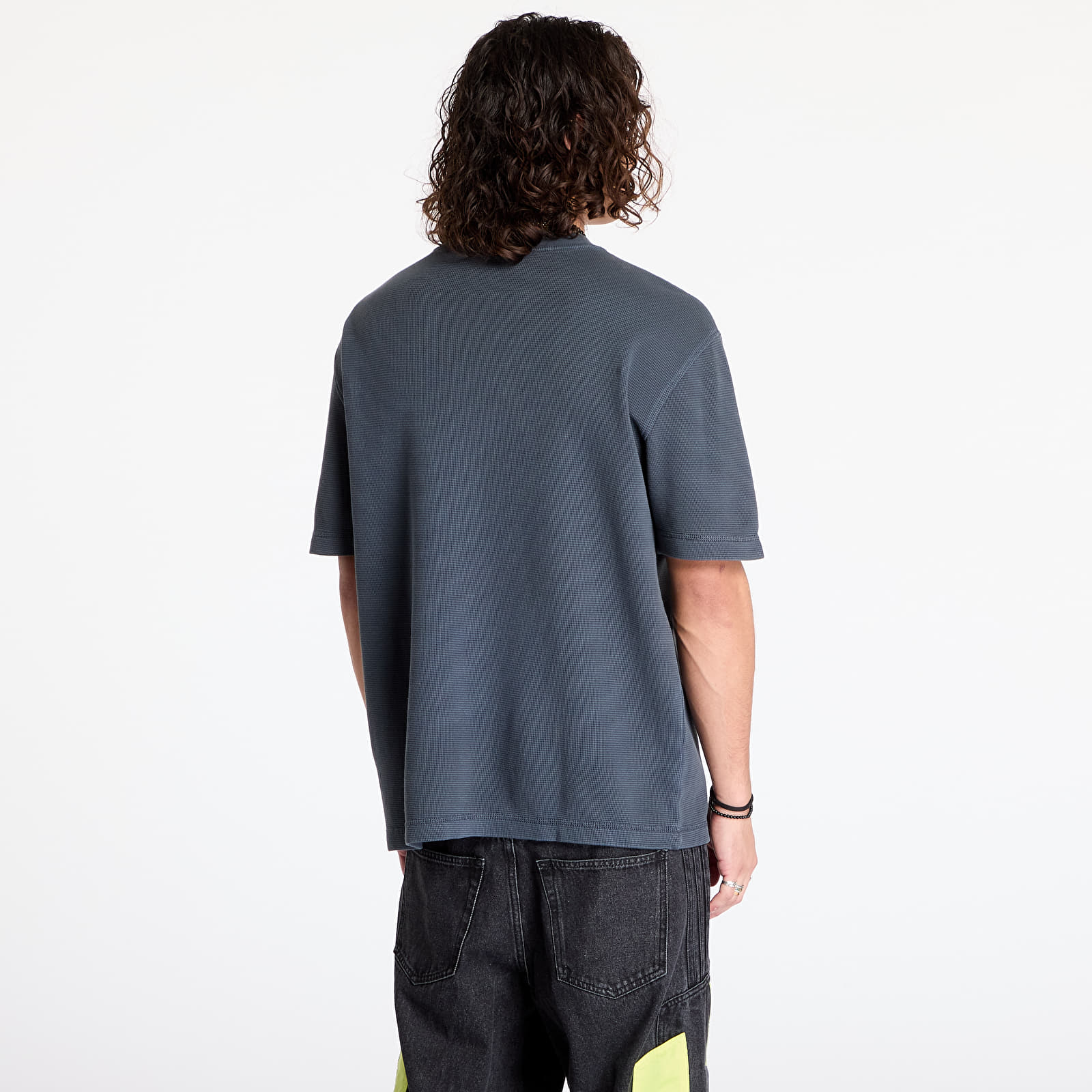 Trička Calvin Klein Jeans Waffle Woven Label Tee Black