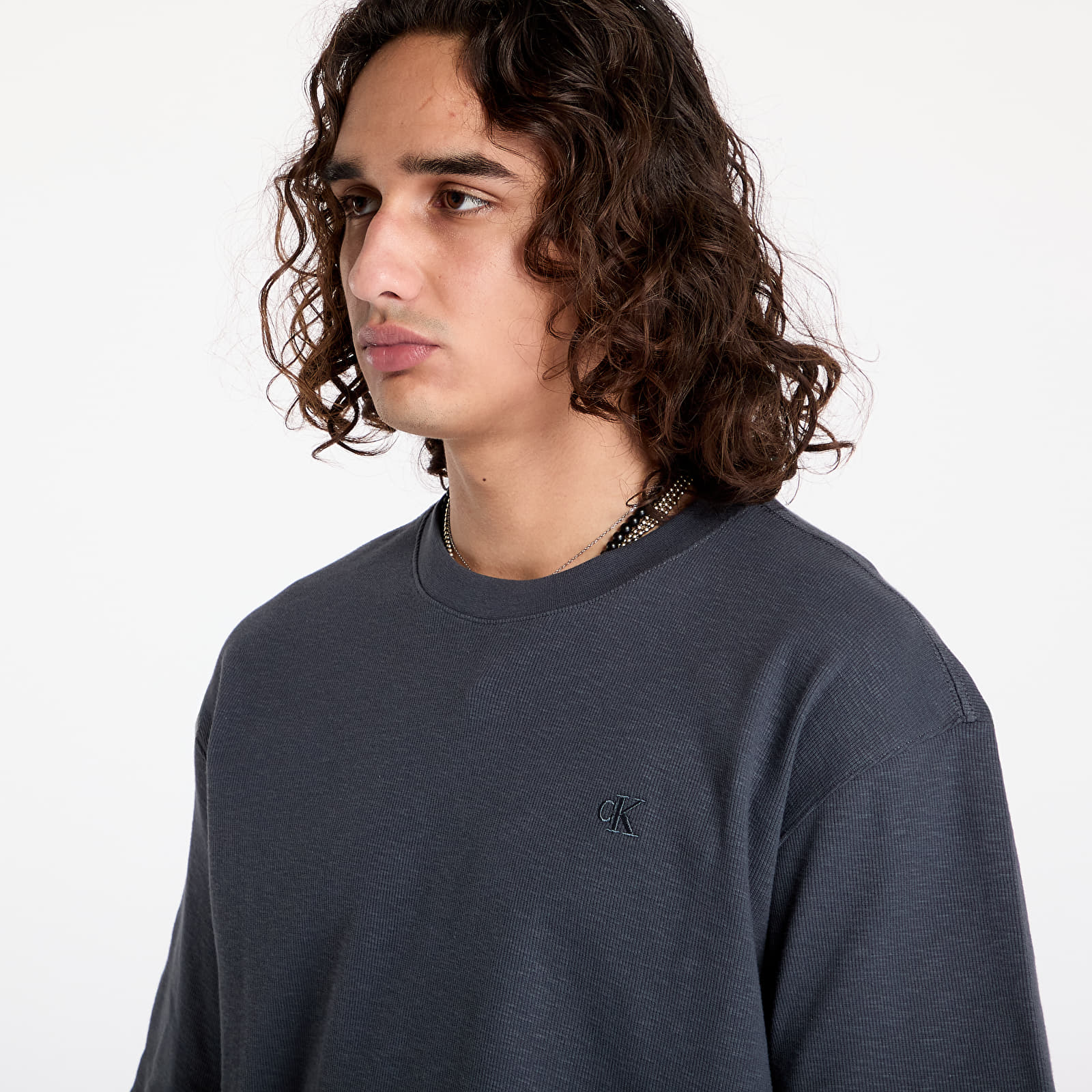 T-Shirts Calvin Klein Jeans Slub Rib Tee Ebony
