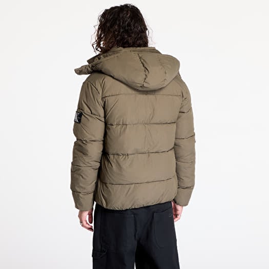 Hooded down jacket calvin klein jeans clearance