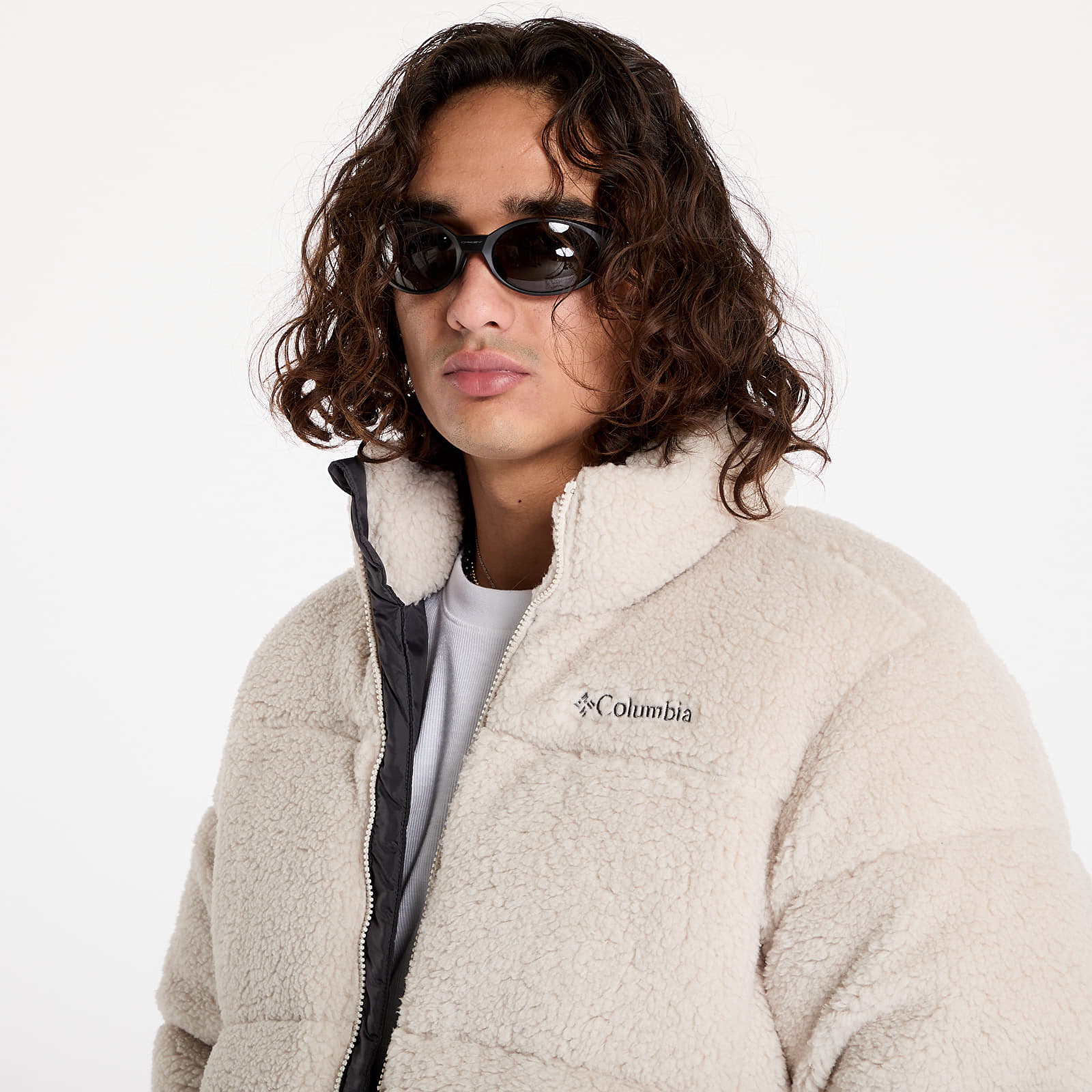 Kurtki męskie Columbia Puffect™ II Sherpa Jacket Dark Stone