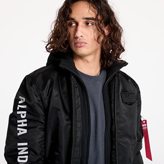 Men s jackets Alpha Industries MA 1 D Tec SE Black Reflective Footshop