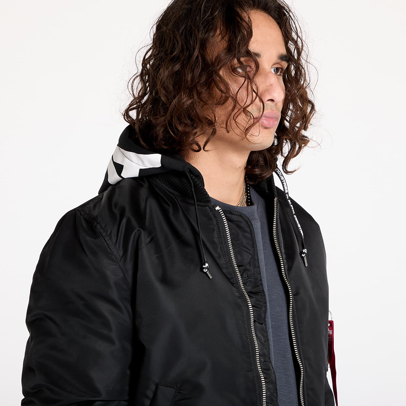 Men's jackets Alpha Industries MA-1 ZHP Black