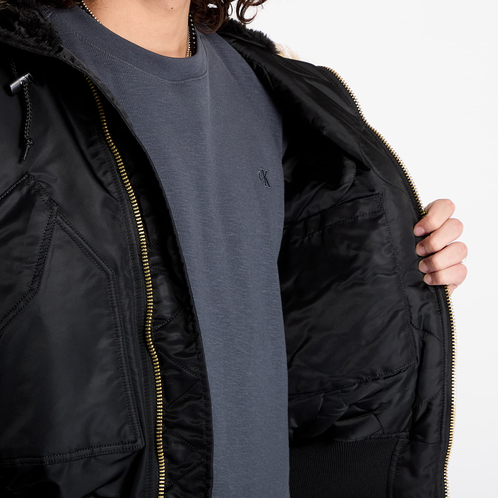 Мъжки якета Alpha Industries 45P Hooded Black