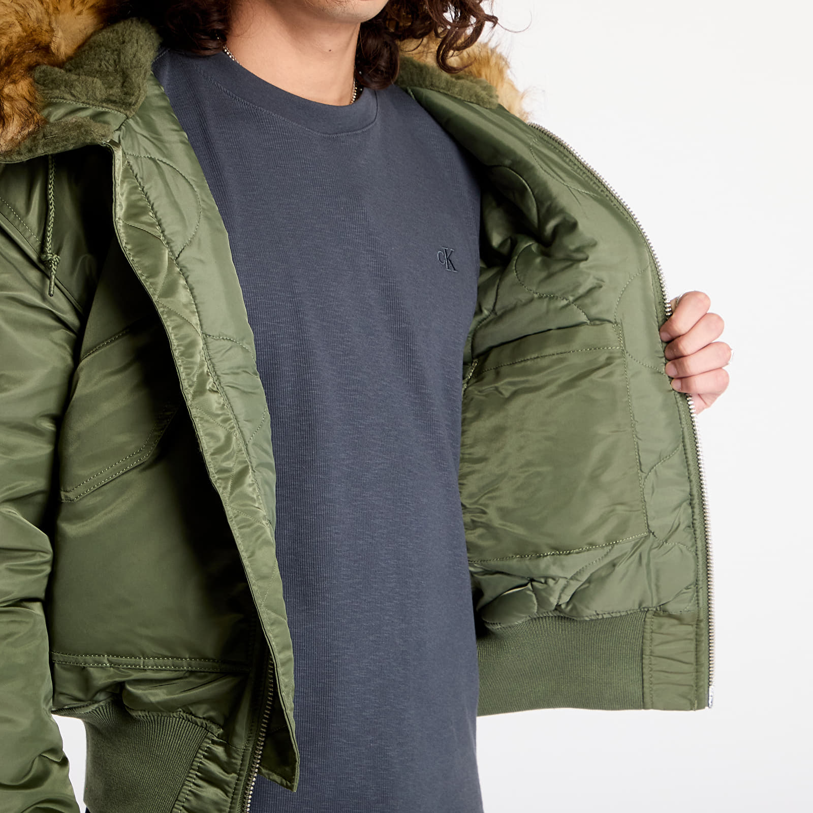 Men's jackets Alpha Industries 45P Hooded Sage-Green