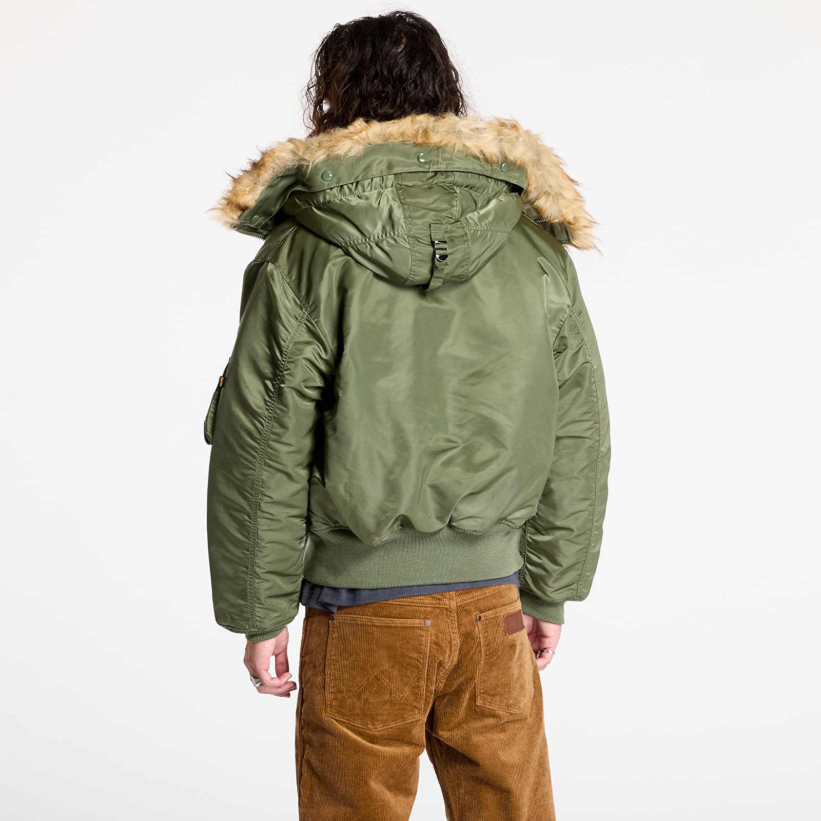 Jachete pentru bărbați Alpha Industries 45P Hooded Sage-Green