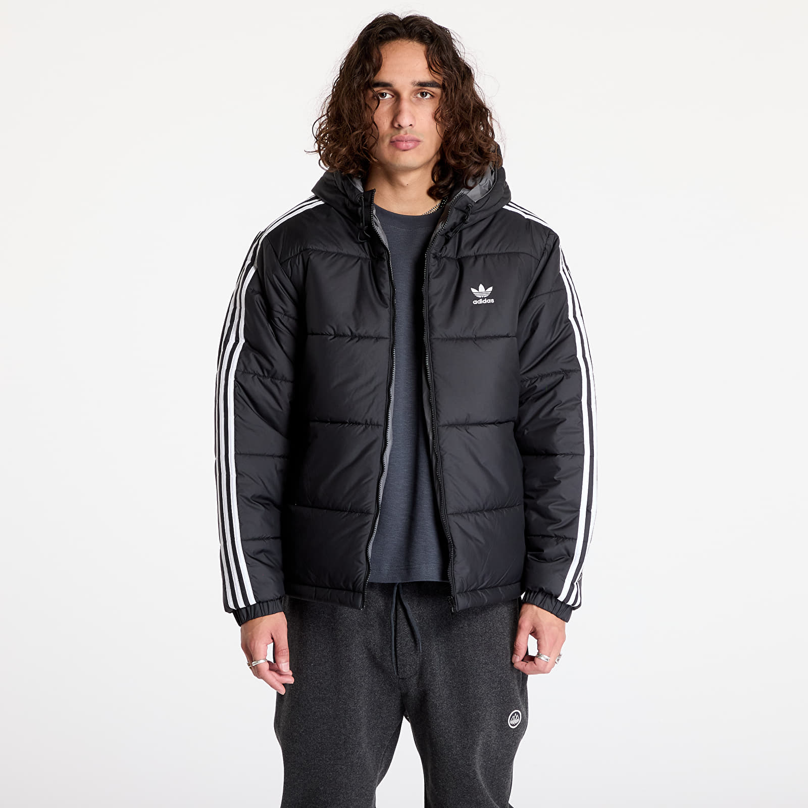 Adidas reversible jacket grey and black new arrivals