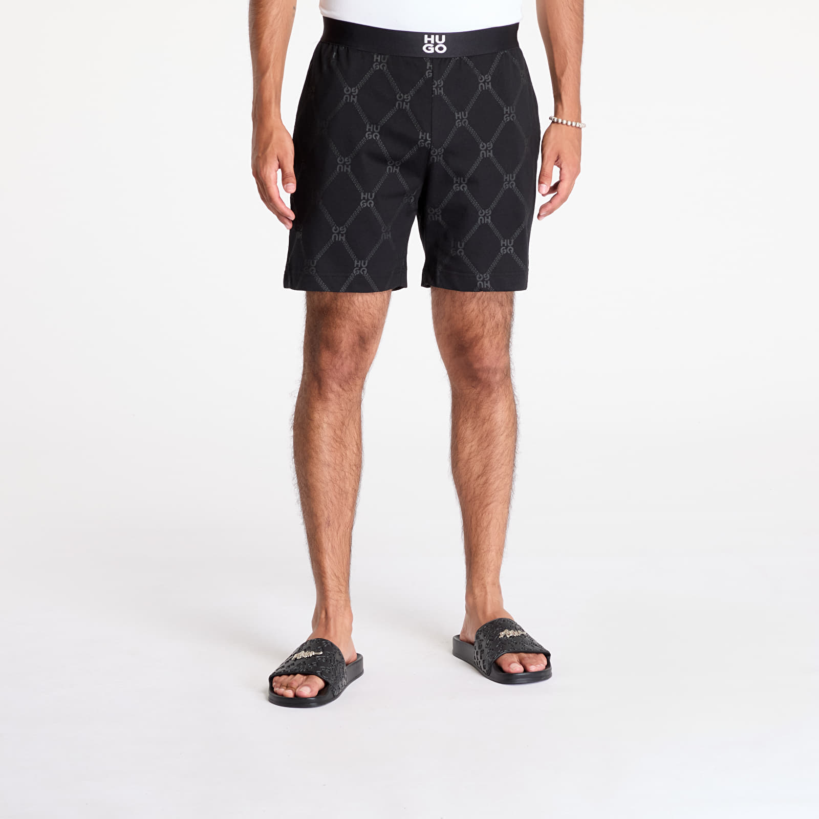 Szorty Hugo Boss Chain Monogram Short Black