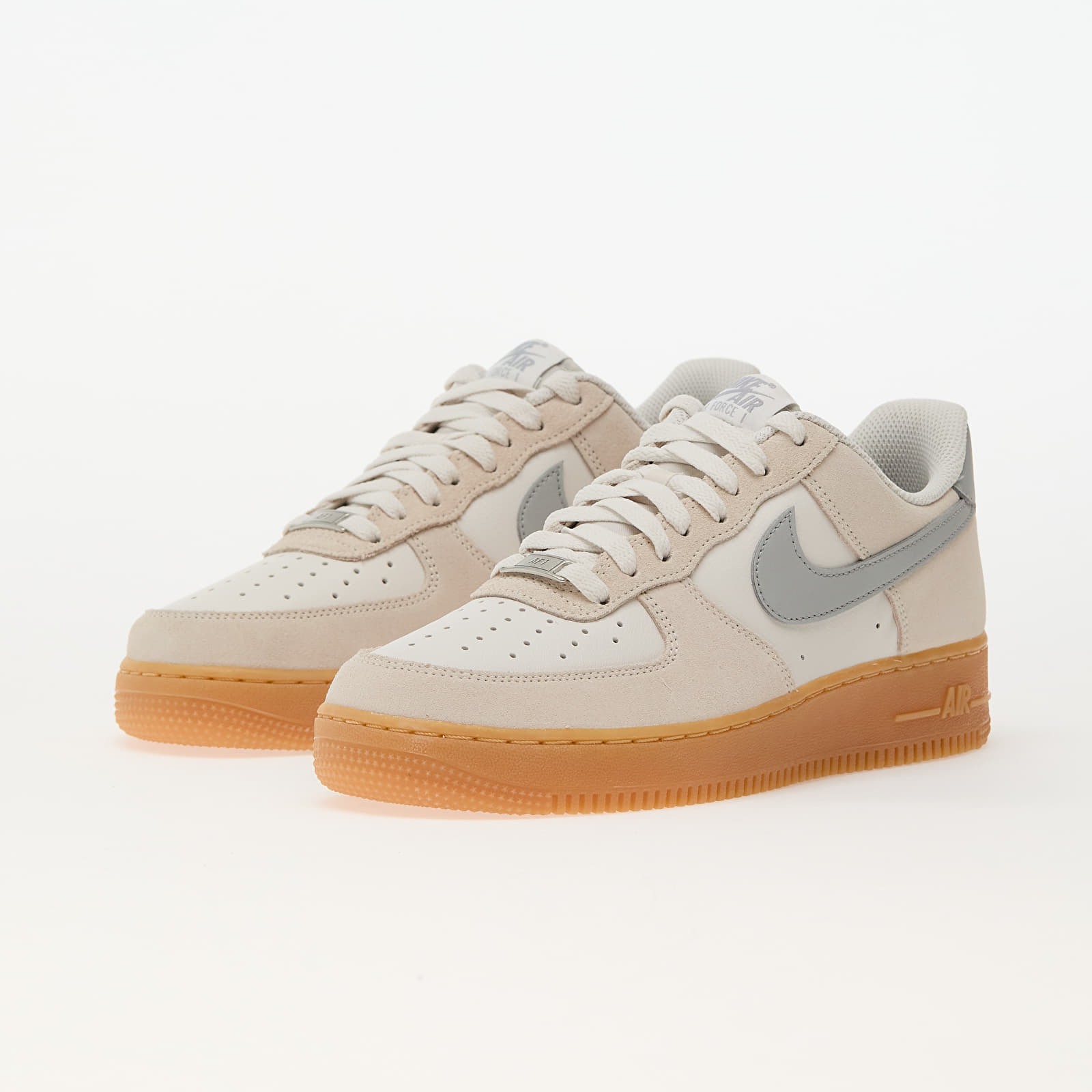 Herren Sneaker und Schuhe Nike Air Force 1 '07 Lv8 Phantom/ Lt Smoke Grey-Gum Yellow