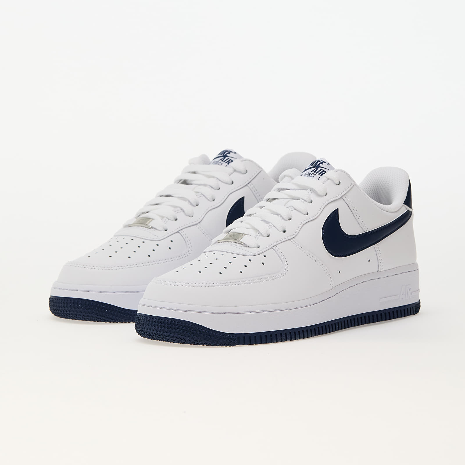 Herren Sneaker und Schuhe Nike Air Force 1 '07 White/ Midnight Navy-White