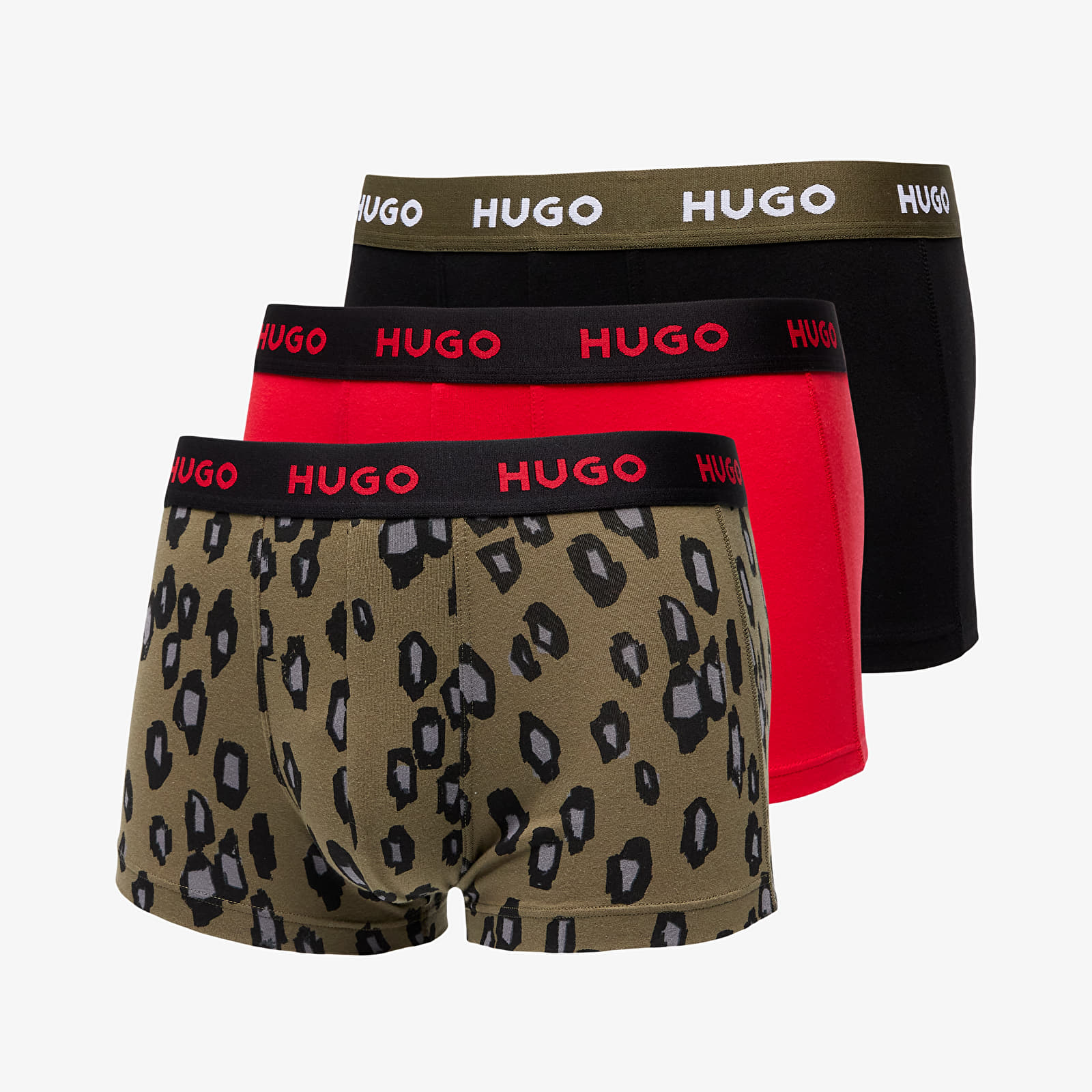 Boksarice  Hugo Boss Trunk 3-Pack Design Multicolor