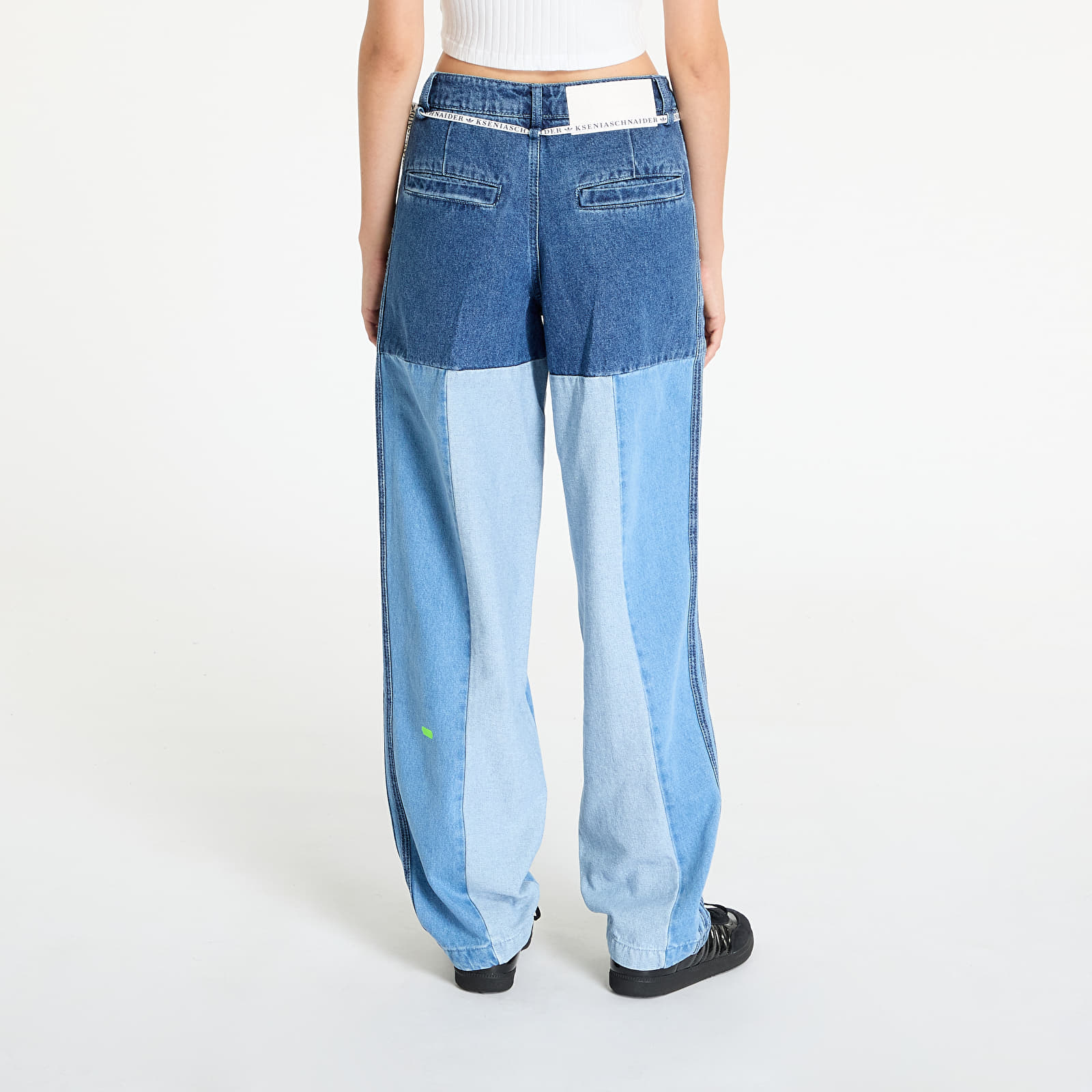 Jeans adidas x KSENIASCHNAIDER Patchwork Straight Leg Jeans Indigo Denim / Medium Blue Denim / Light Denim