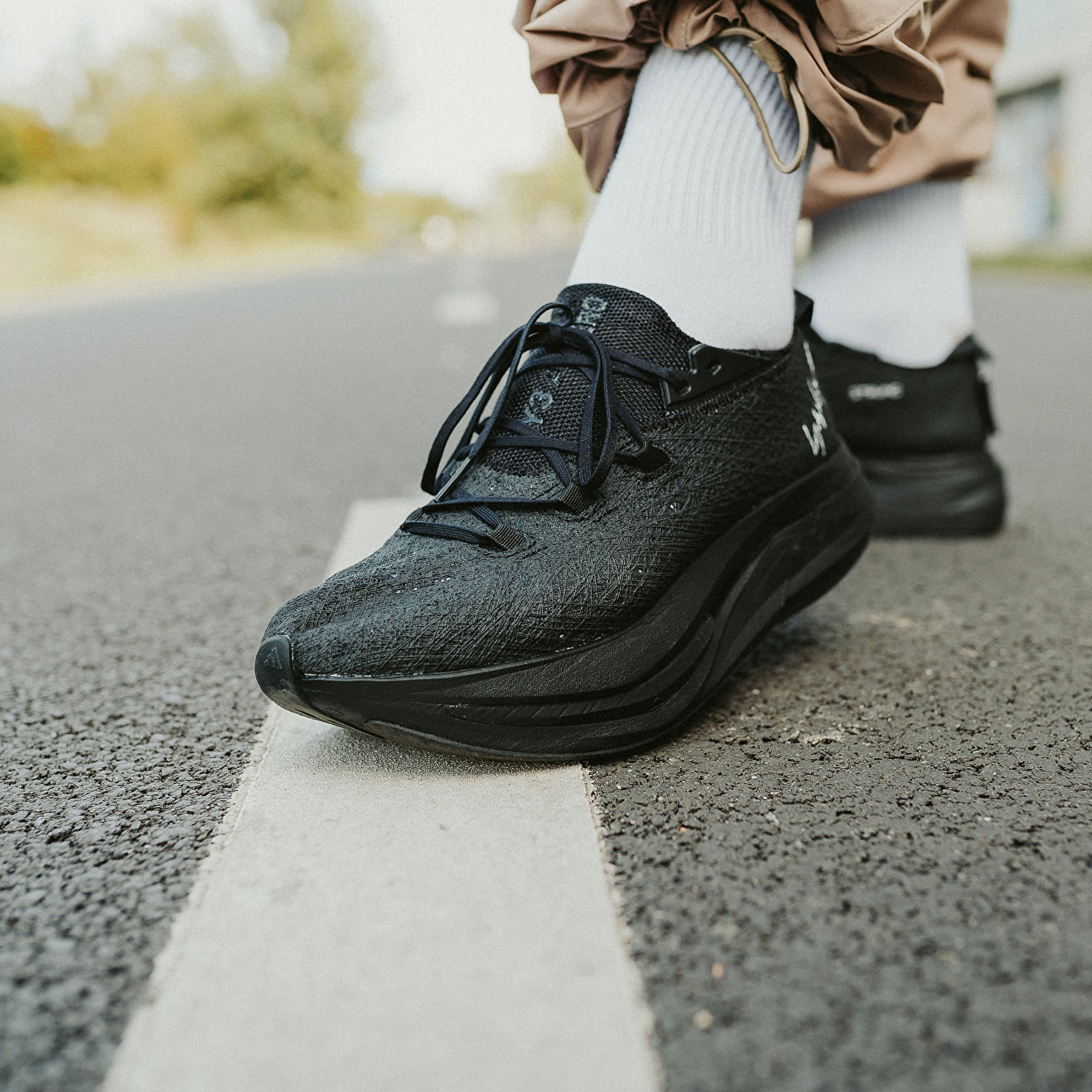 Férfi cipők Y-3 Prime X 2 Strung Core Black/ Off-White/ Core Black