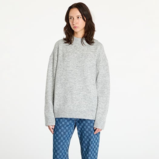 Trui Calvin Klein Jeans Textured Loose Sweater Gray