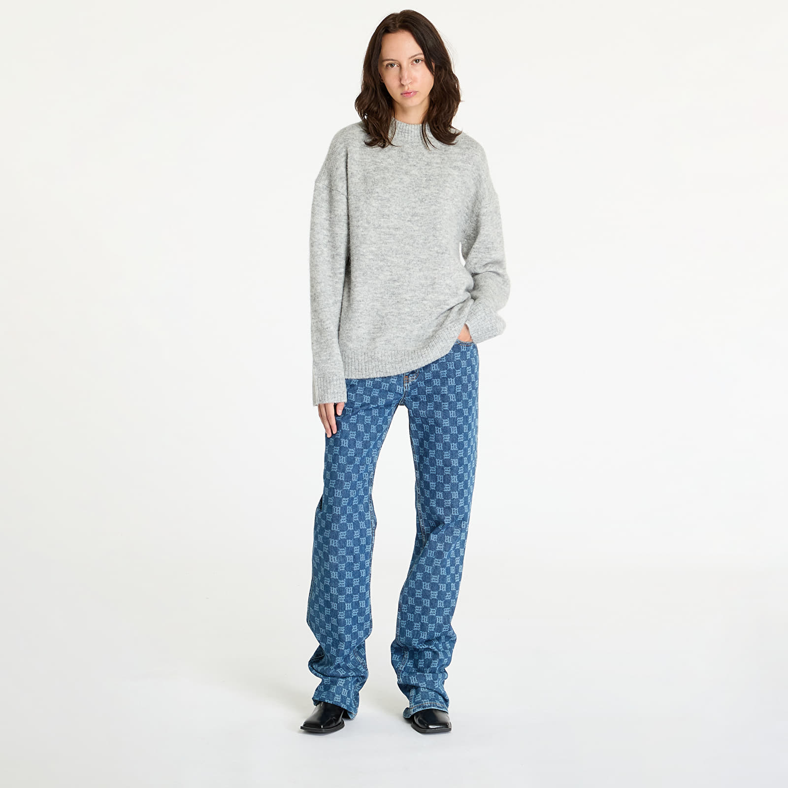 Kampsunid Calvin Klein Jeans Textured Loose Sweater Gray